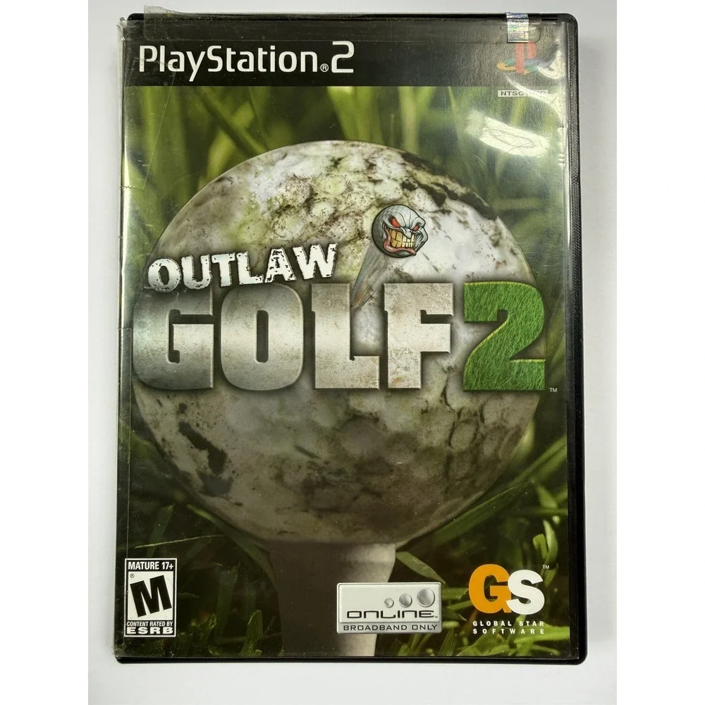 Outlaw Golf 2 Sony PlayStation 2 PS2 Game Disc Manual SLUS 21030 NTSC-U/C
